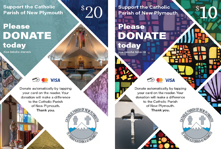 donation posters catholic parish