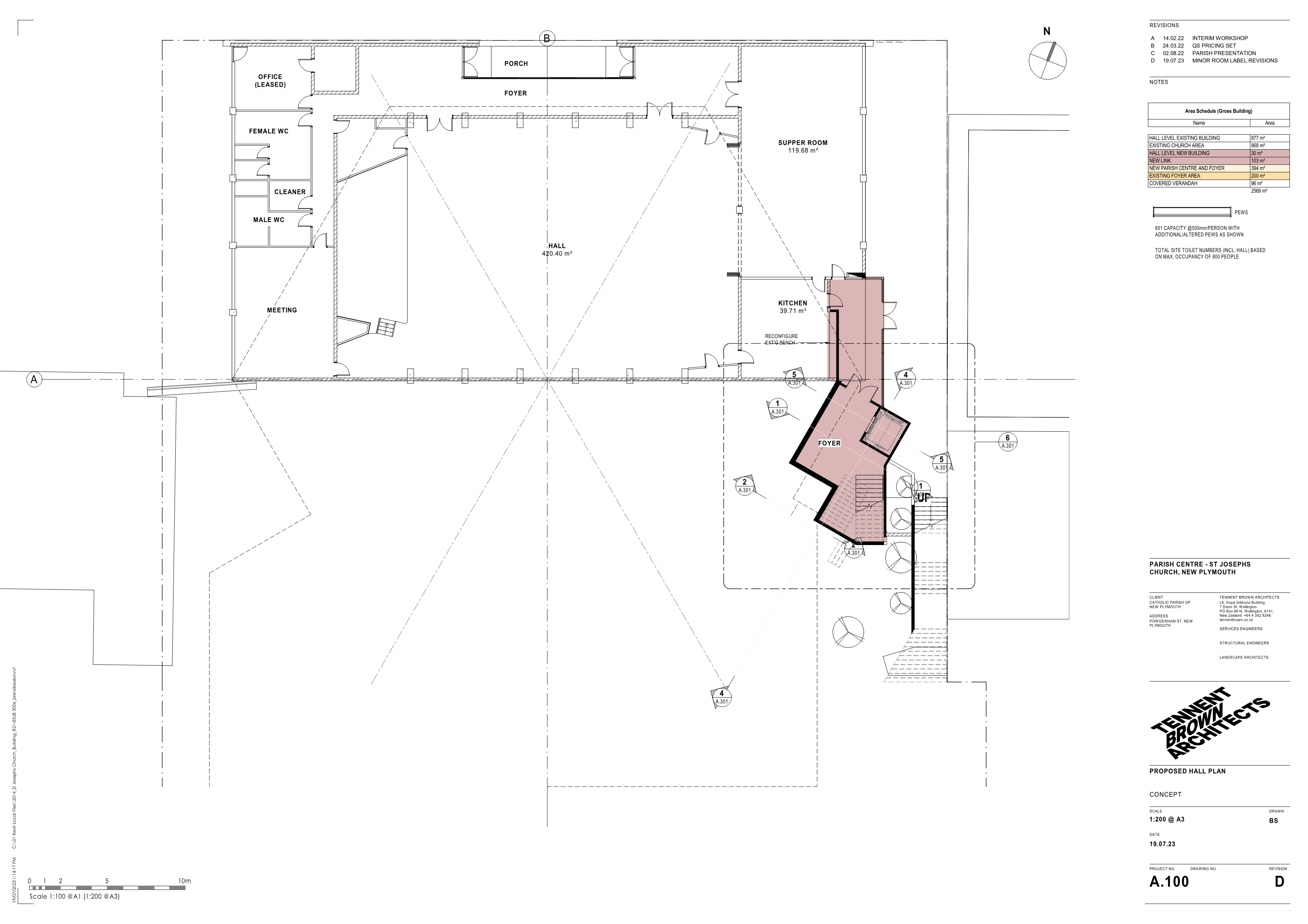Hall floor plan — sheet 1